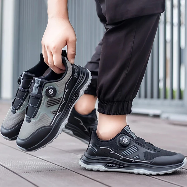 2008春秋健步鞋大码男士中老年户外休闲透气防滑网面