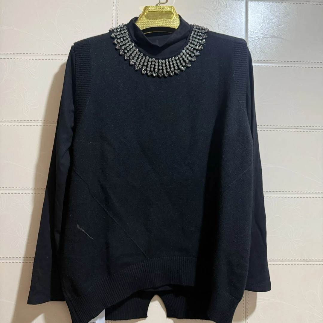 女装新款时尚长袖两件毛衣