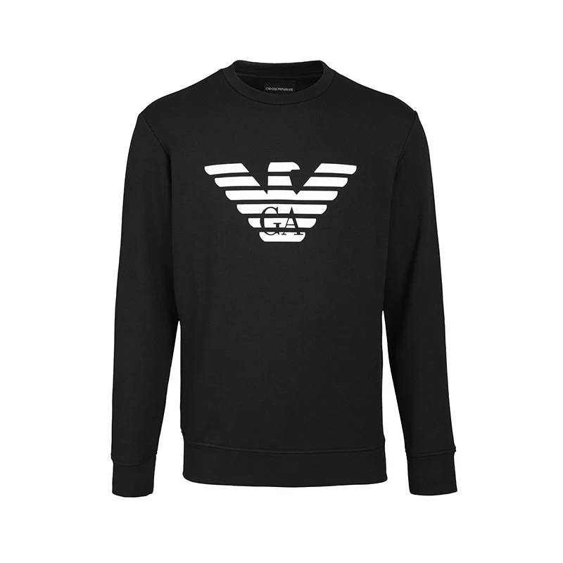 Emporio Armani/安普里奥·阿玛尼百搭休闲时尚印花圆领卫衣10260