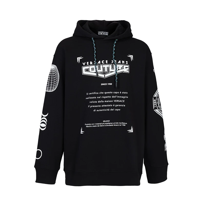 VERSACE/范思哲休闲男士潮流时尚舒适百搭连帽卫衣10919