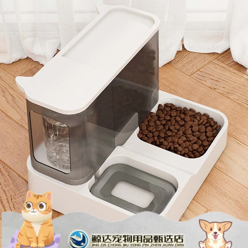 猫咪自动喂食器饮水机大容量猫碗一体流动水不湿嘴狗喝水宠物用品
