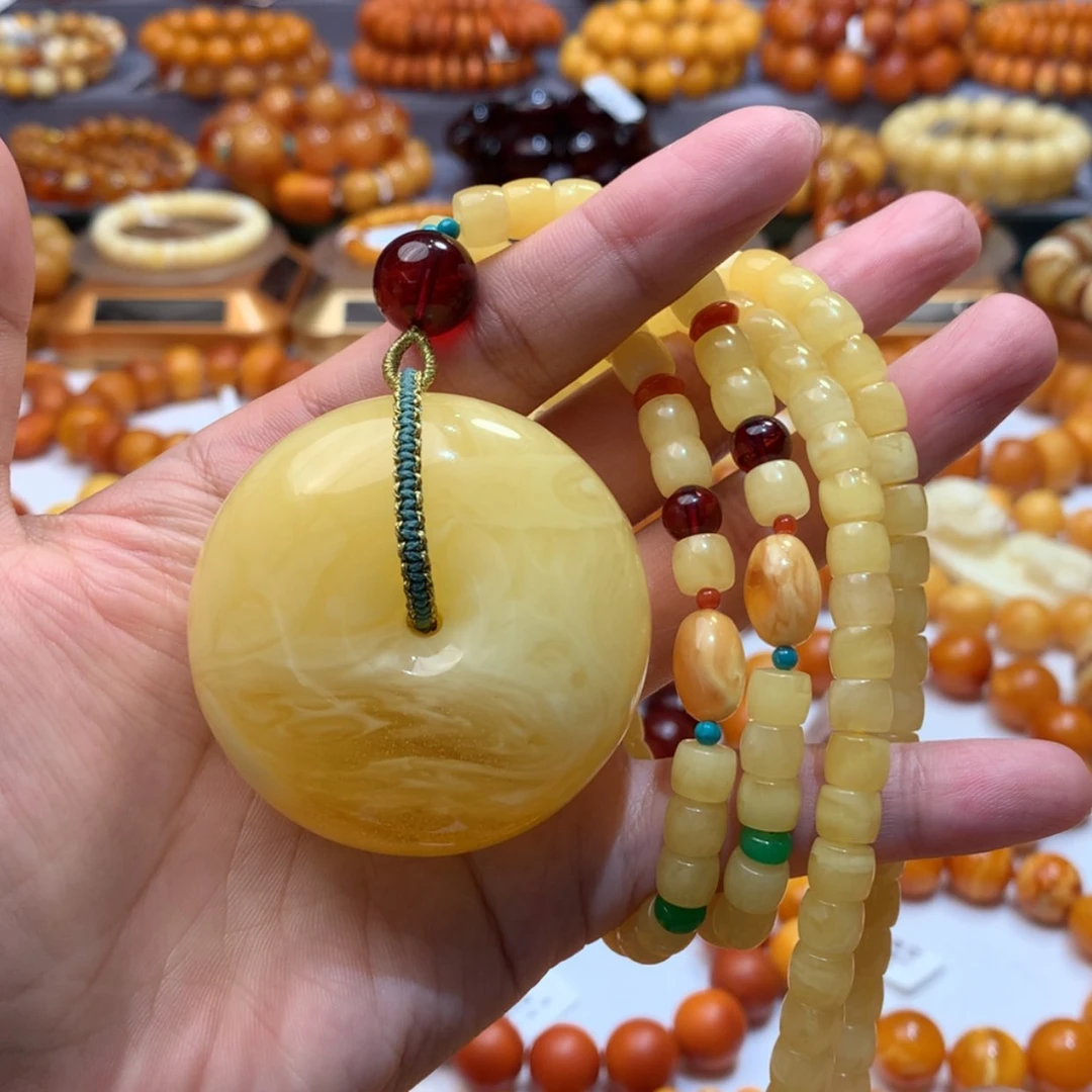 【闪购商品】蜜蜡吊坠(赠链)未镶嵌蜜蜡吊坠