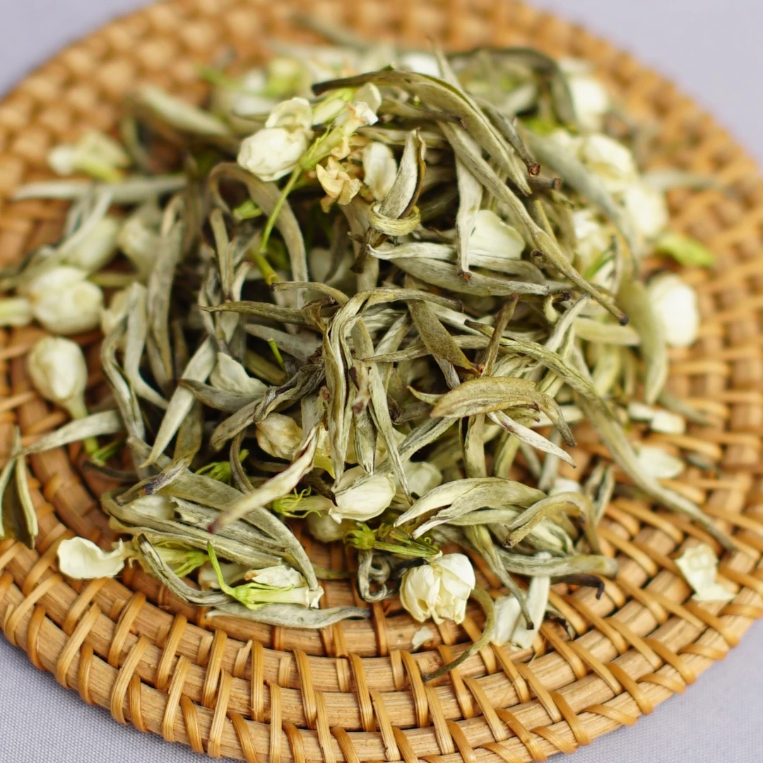 茉莉花茶 茉莉白毫 五窨工艺 单芽采摘 茉莉花茶盒装