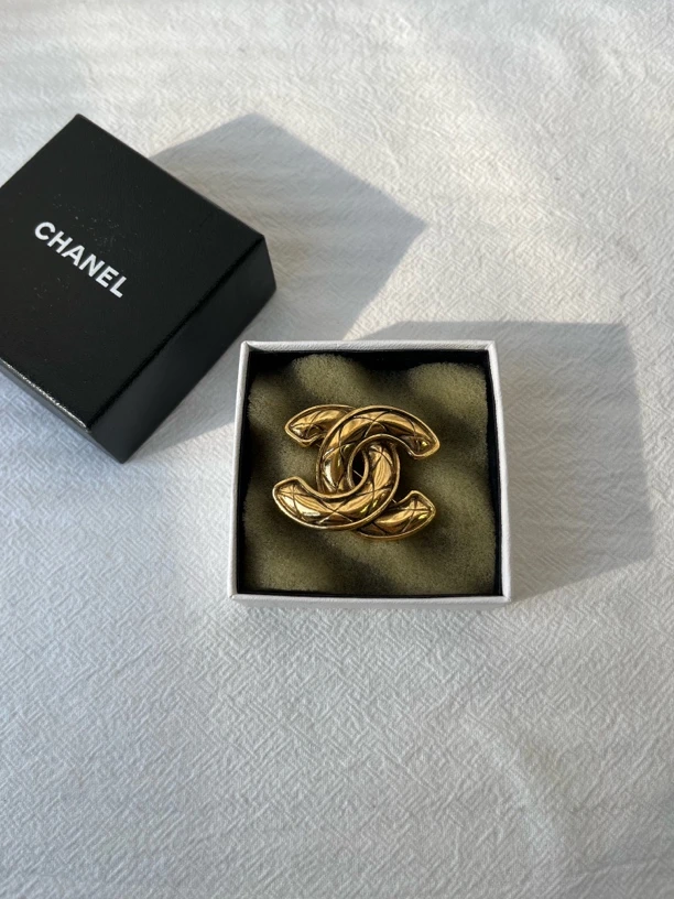 99新 Chanel/香奈儿 双C小鸟合金胸针