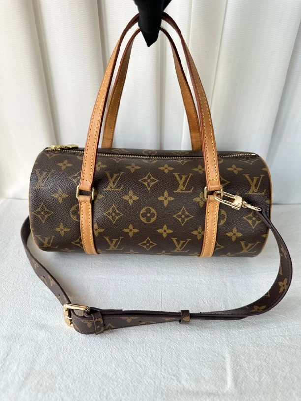 95新 LouisVuitton/路易威登 LV全原老花巴比龙26手提单肩斜挎包