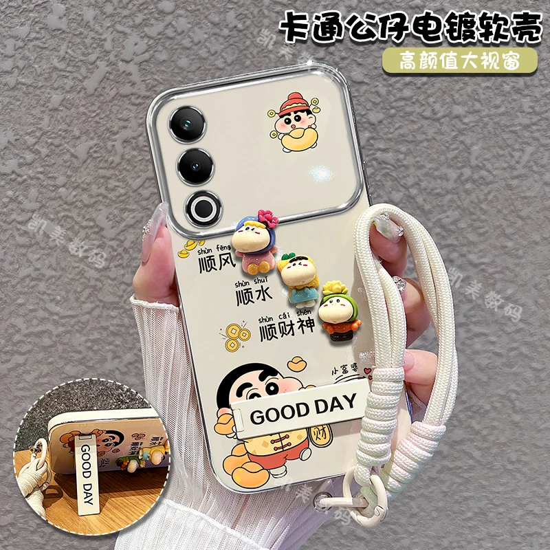 适用oppoa3x手机壳大视窗折叠支架女新款可爱卡通保护套防摔软壳