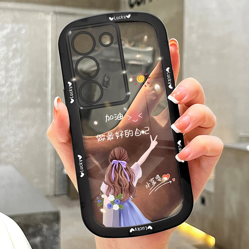 适用vivos17手机壳s17pro做好自己透明硅胶软壳s17t女款网红防摔