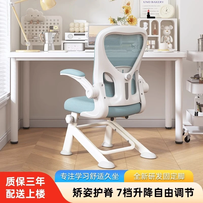 学习专用椅子初高中小学生写字升降座椅人体工学椅家用书桌电脑椅