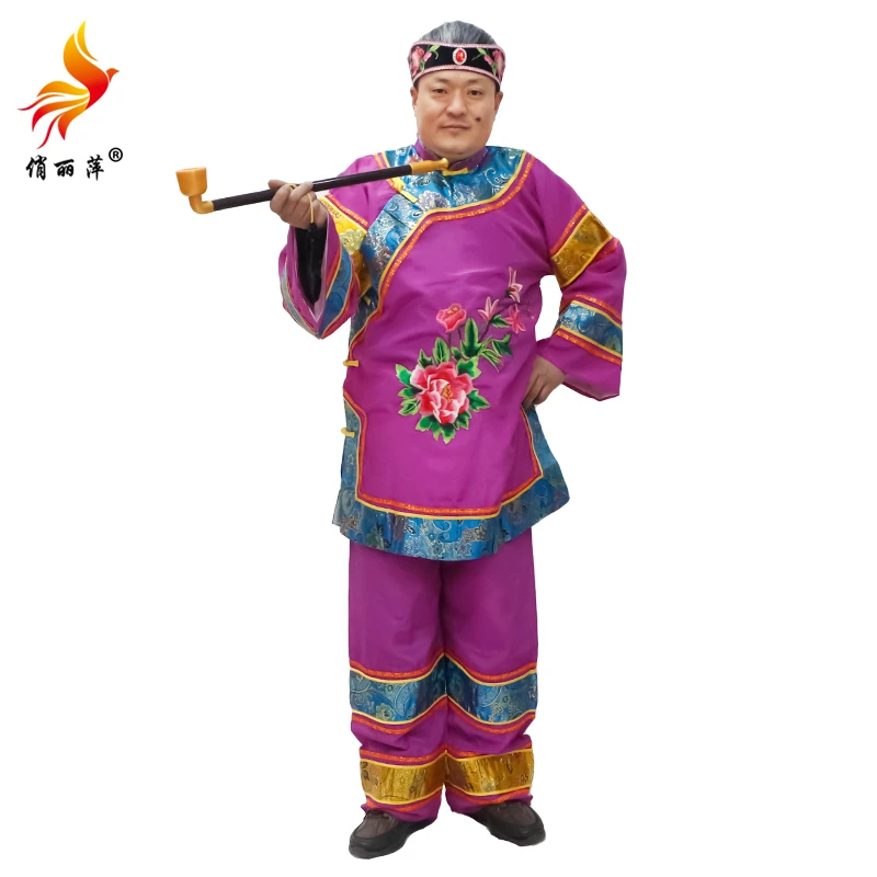 高档媒婆服大秧歌服套装老太太装二人转古装戏服表演服舞台演出服