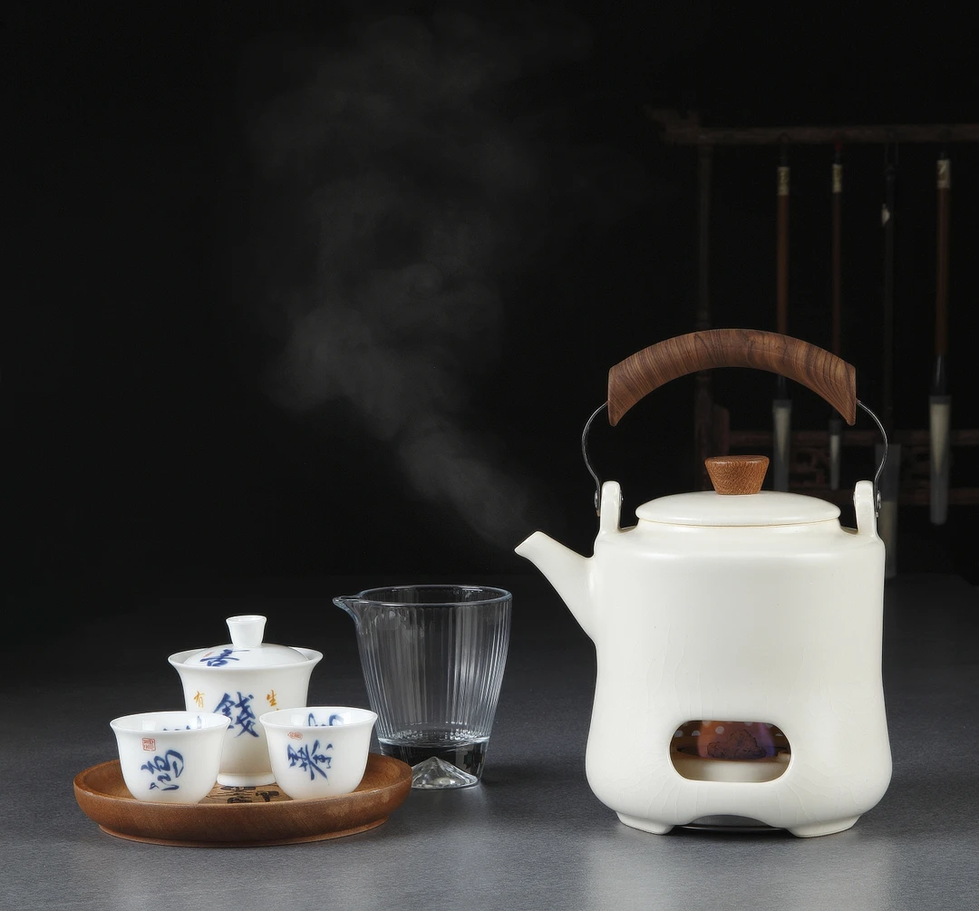 户外茶具炉壶一体水壶陶瓷中式煮茶器耐高温环保油套装礼盒礼品