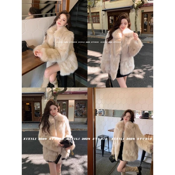 现货！XIXILI“圣诞巧巧”一眼爱上的那种软乎乎的毛毛外套