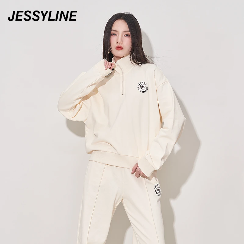 3741【马琦尧专属】杰茜莱套头卫衣女装春秋季新款上衣 jessyline