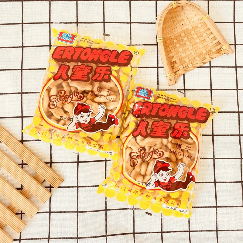 80后经典怀旧零食品正宗江门华声儿童乐老式饼干韧性饼干休闲食品