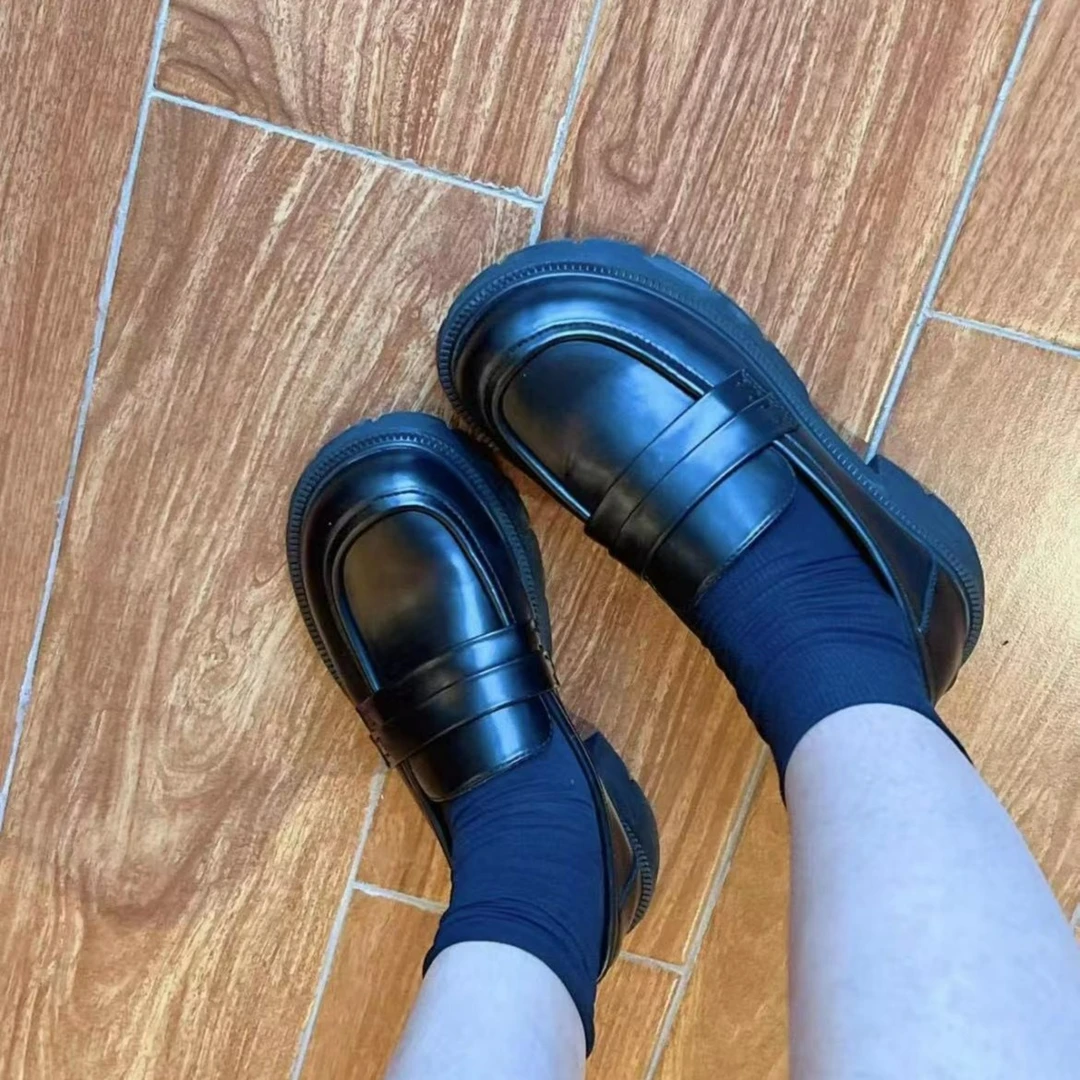 【PGXIAOM】小二定制素版简约乐福鞋902 （跟高4.5左右）