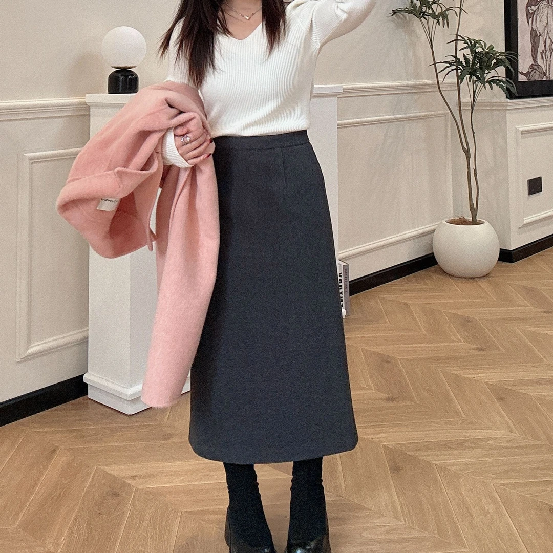 【PGXIAOM】小二定制黑灰两色半裙QZ5527