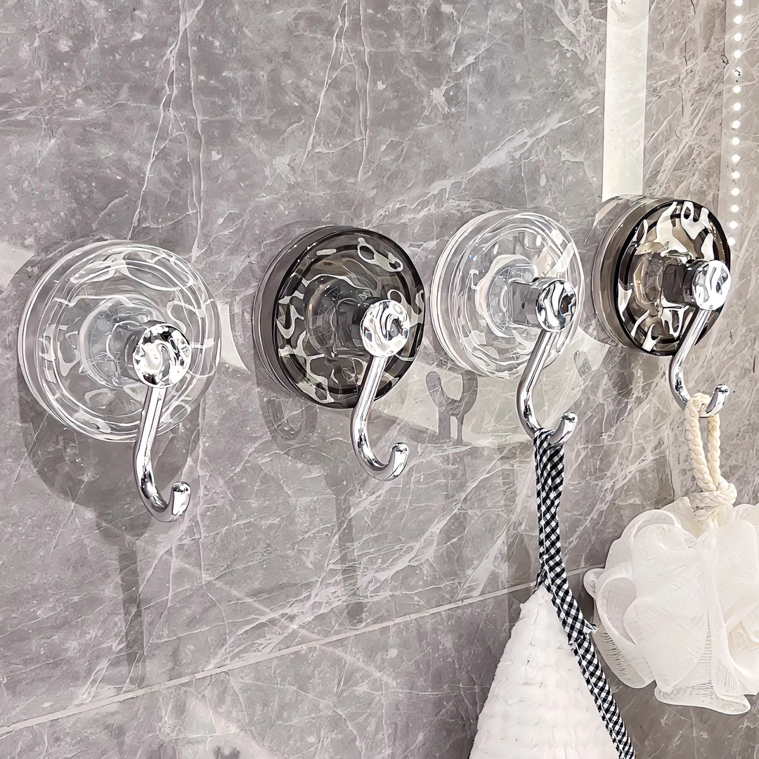 家用挂钩浴室吸盘强力真空无痕免打孔粘钩门后挂衣厨房强承重钩子