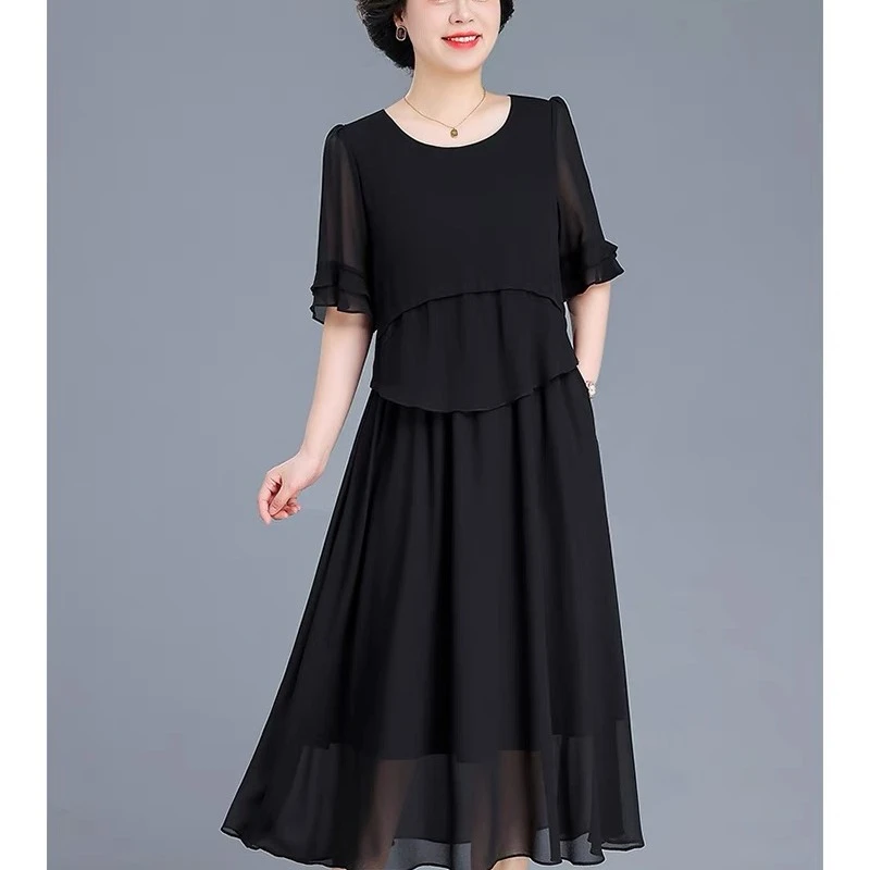 X912夏季新款时尚修身气质高贵洋气收腰显瘦韩版减龄连衣裙