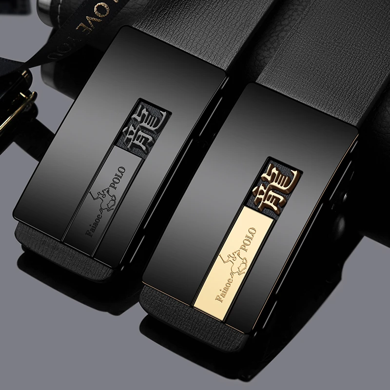 保罗男士皮带自动扣腰带年轻人休闲个性时尚高档韩版潮流裤腰带