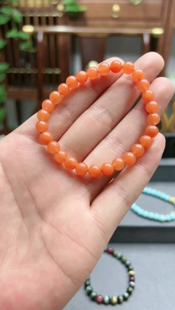 【闪购商品】南红玛瑙手串未镶嵌南红手串*1 JN