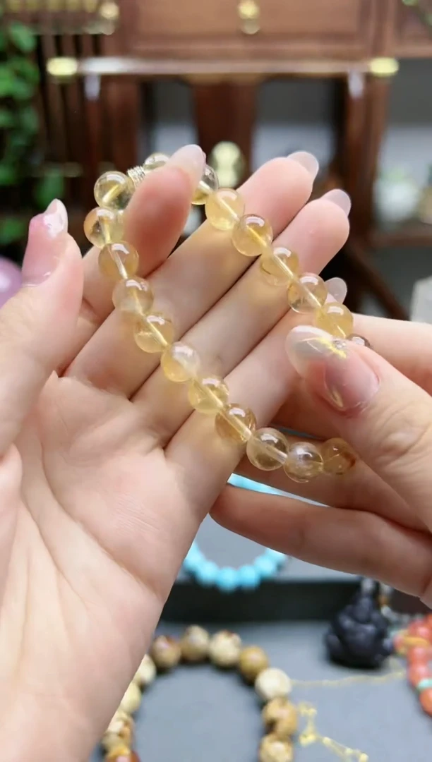 【闪购商品】水晶手串未镶嵌黄阿赛水晶手串*2 TF