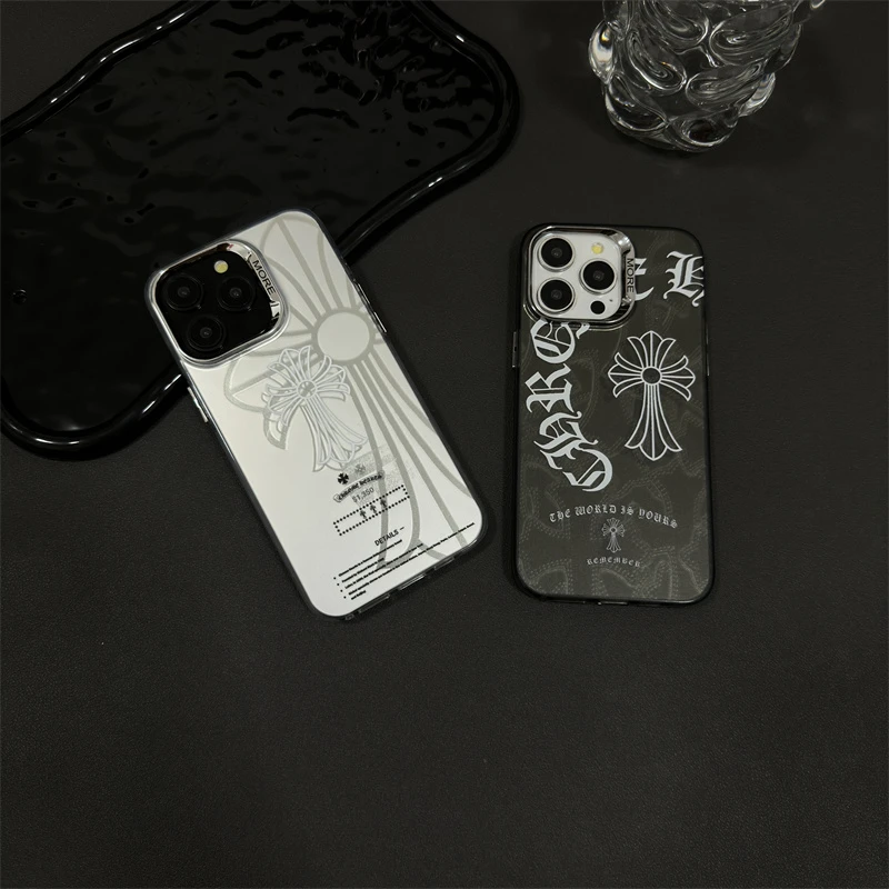 个性潮酷十字架iPhone16promax手机壳适用于苹果15潮牌14磨砂13壳