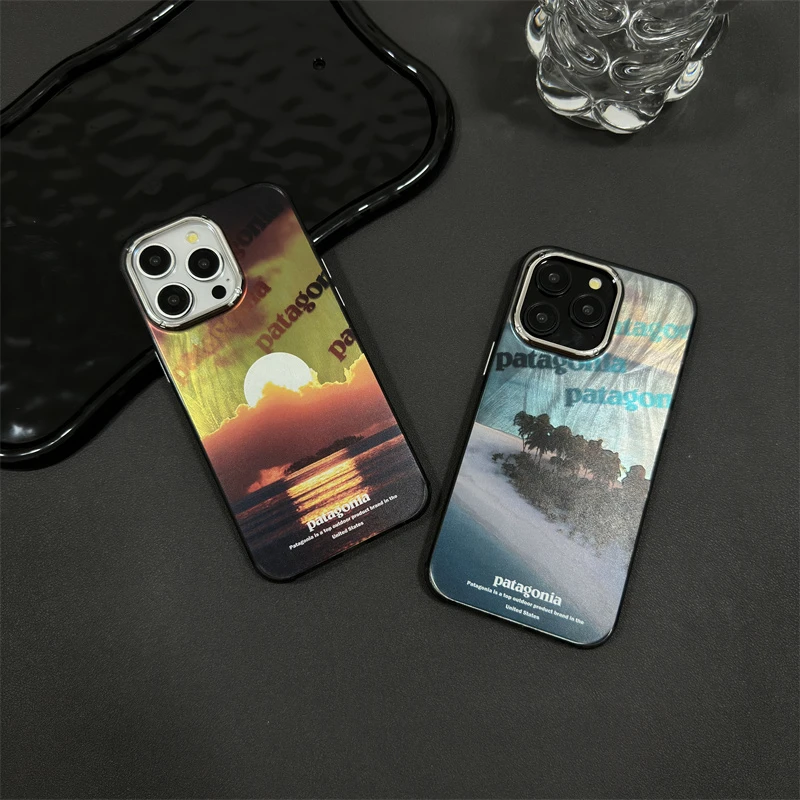 潮酷巴塔哥电镀磨砂壳适用iPhone15promax手机壳苹果14潮牌13情侣