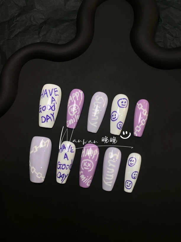 《涂鸦B》晚晚纯手工穿戴甲