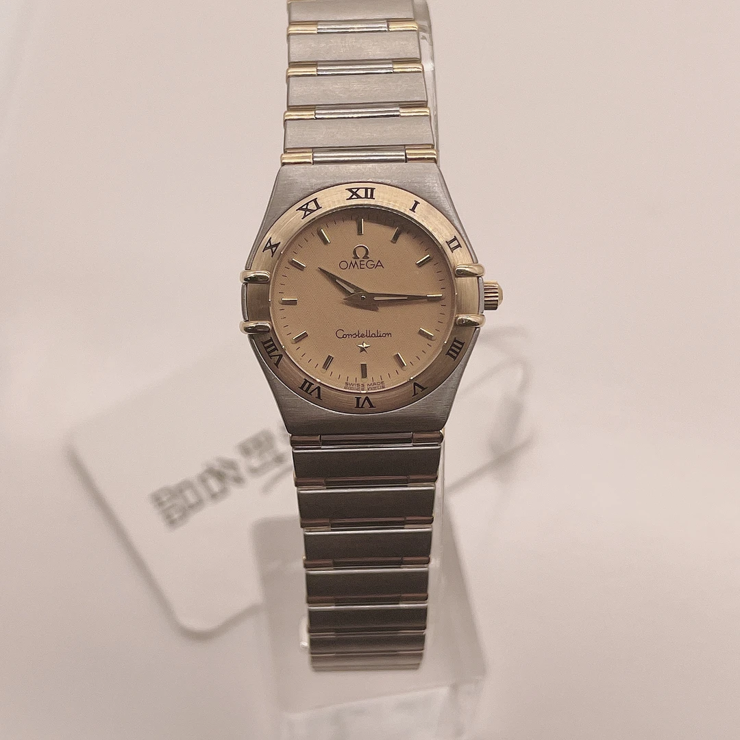 95新 Omega/欧米茄 嘉兴慕时名品，欧米茄星座女表，25.5口径，