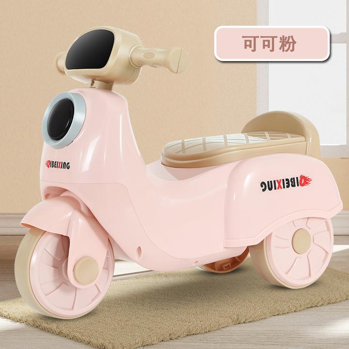 儿童滑行车1-3岁男女孩学步三轮车溜溜车2岁宝宝平衡车摩托车跨境