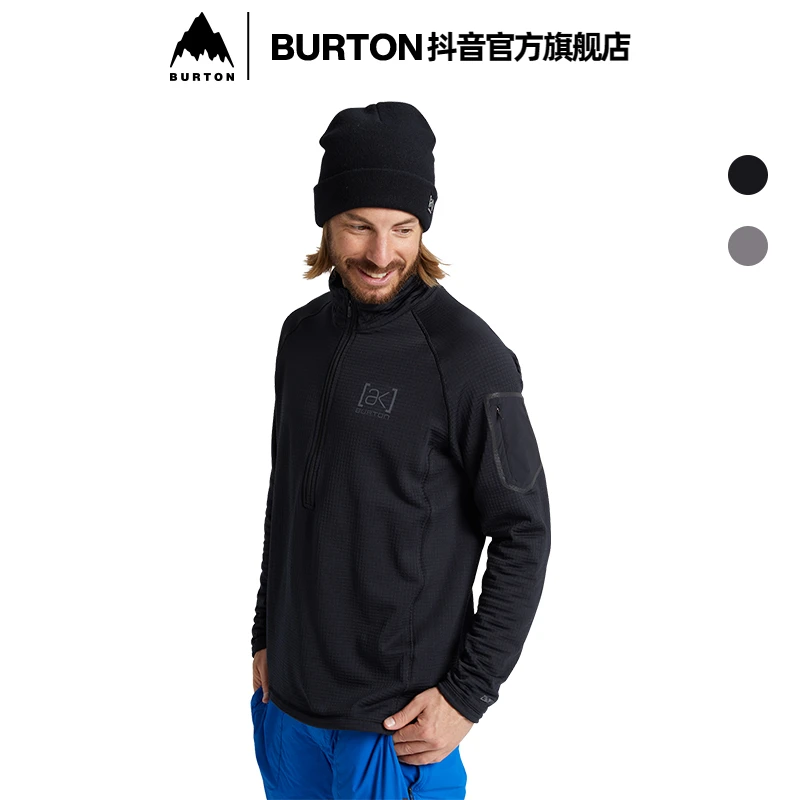 BURTON伯顿男士[ak]休闲舒适透气加厚防风立领保暖卫衣外套 GRID