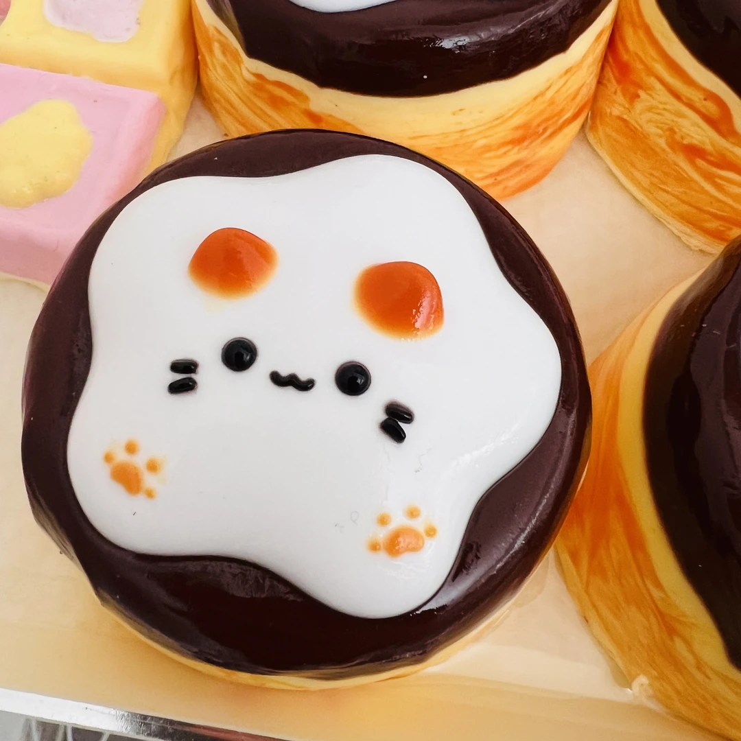 kt五角星布丁 纯手工制作捏捏 默认微瑕 实物以直播间为准