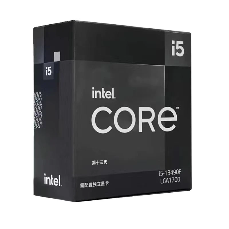 英特尔酷睿i5 12490f/13490f盒装台式机电脑游戏CPU处理器13600KF