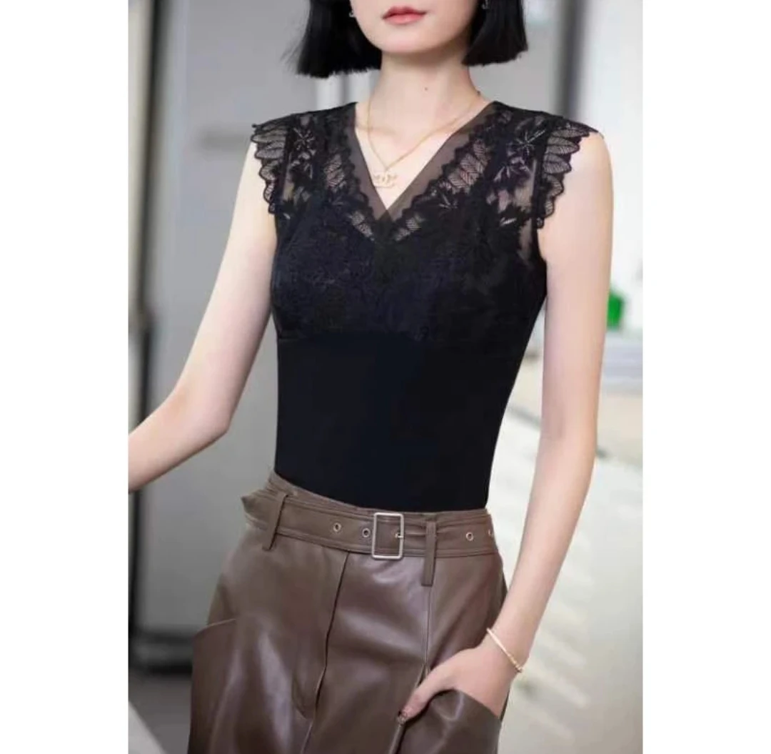 JING2025冬季保暖230023拉绒美背无钢圈修身保暖美背女士蕾丝美背