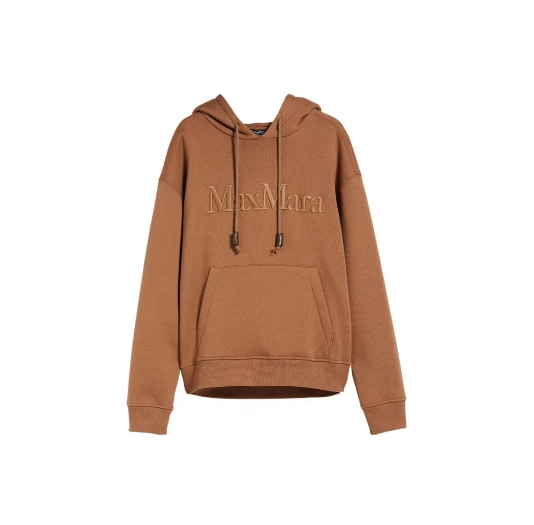 全新未使用  MaxMara 字母Logo图案连帽卫衣 女款 3色