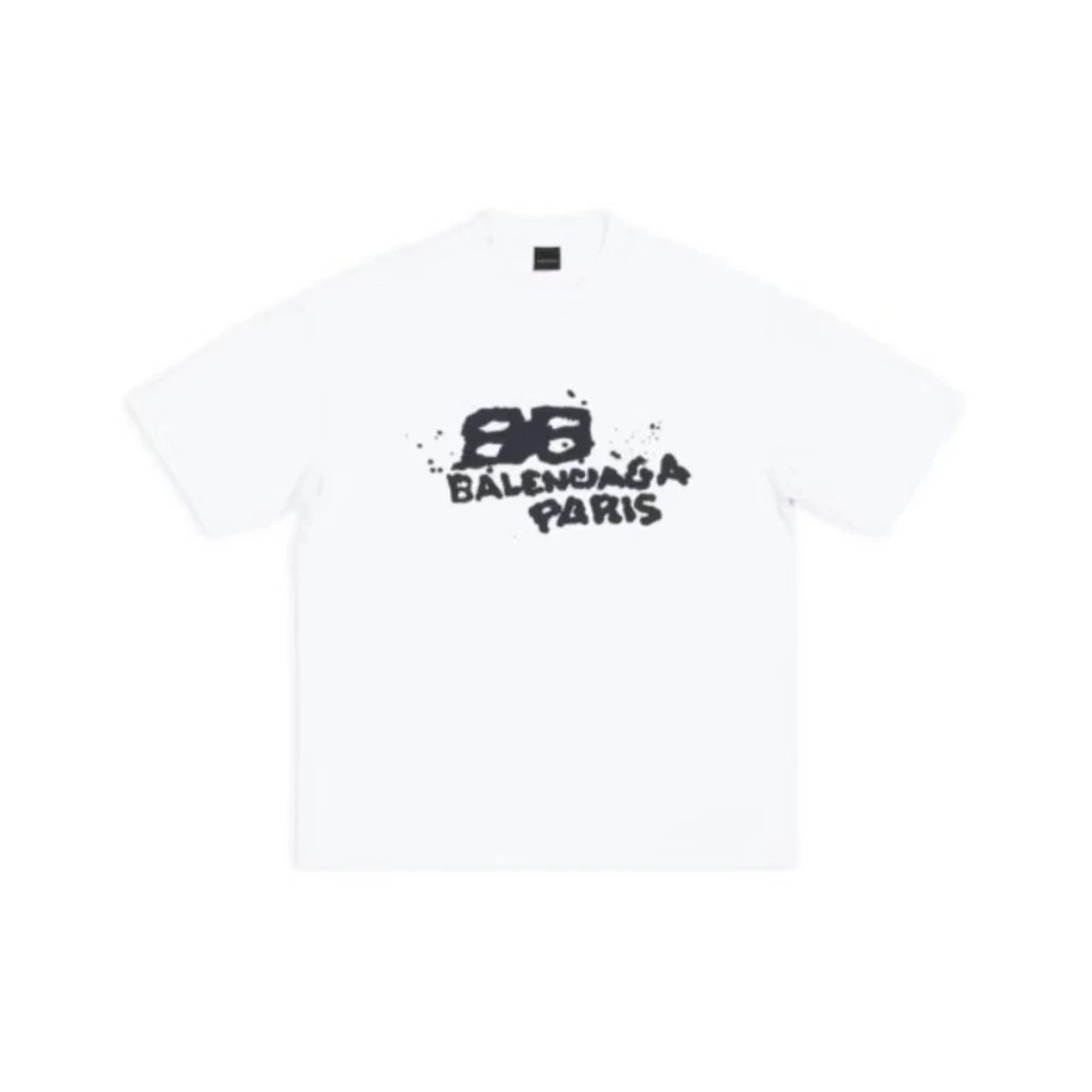 未使用 Balenciaga/巴黎世家 新款涂鸦短袖OS版 女款