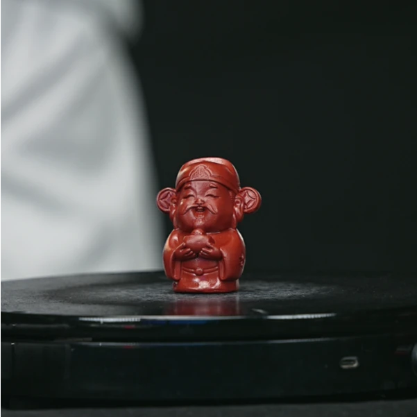 宜兴原矿高端紫砂茶宠大红袍-元宝财神