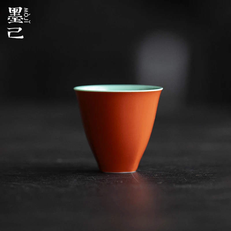 故宫红-松石绿-有方茶杯