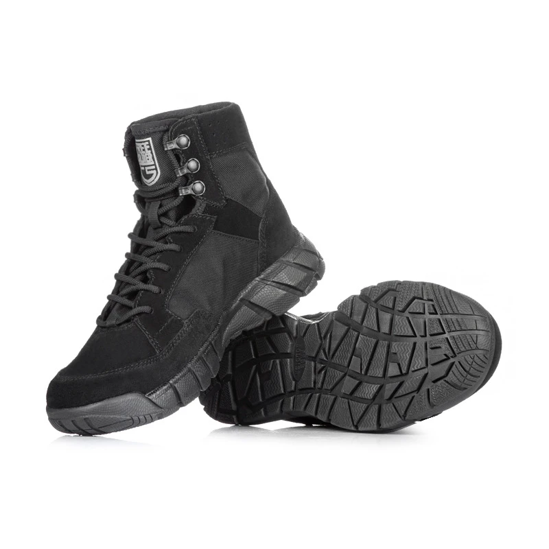 春秋男户外登山中帮超轻防水沙漠靴战术靴透气减震男徒步靴子