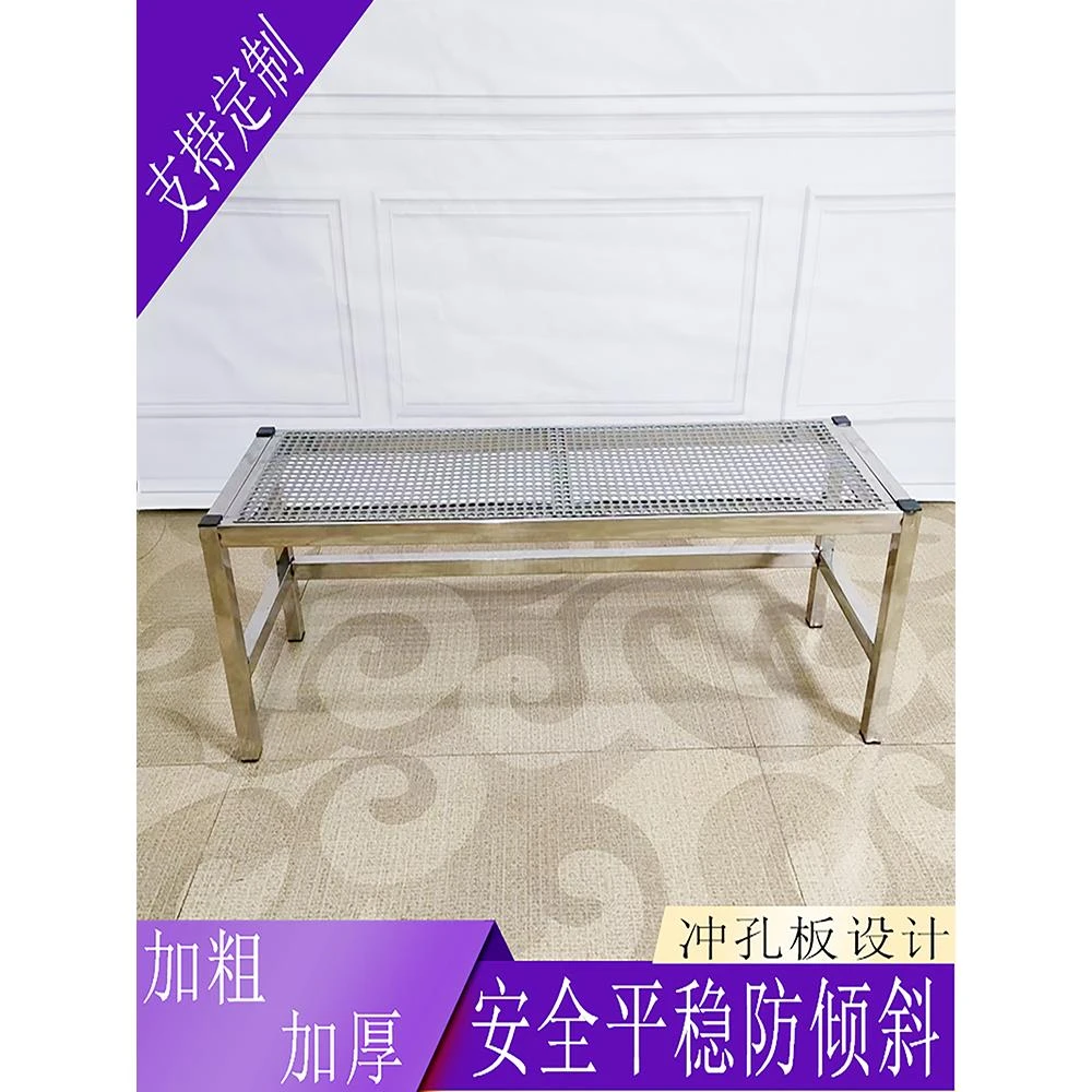 不锈钢加厚增高底座鱼缸花卉置物架多功能带轮移动落地单双层简约