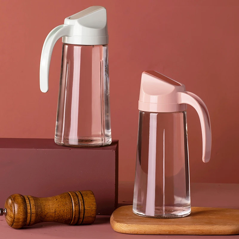 32日式玻璃油壶装油倒油防漏厨房家用自动开合大容量油醋油罐油瓶