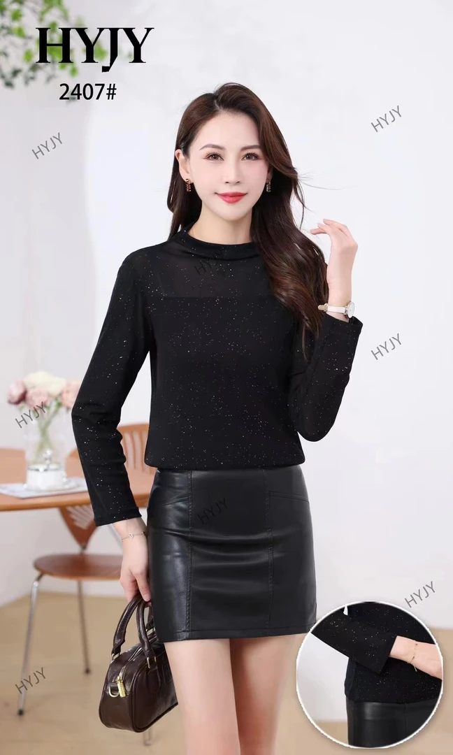 烫钻手工钉珠小众设计百搭气质显瘦小衫