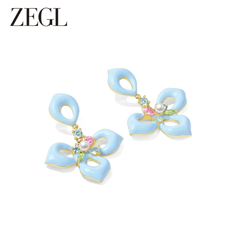 【ZEGL夏日折扣】秘密花园耳环轻奢法式气质简约女百搭饰品