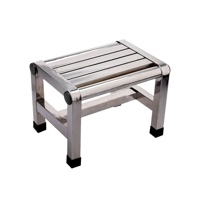 不锈钢凳子方凳老人浴室洗澡凳四脚浴室老人洗澡凳防滑加厚家用