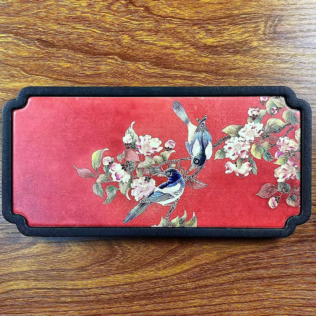 喜上枝头长方形速干茶盘干泡茶台1871