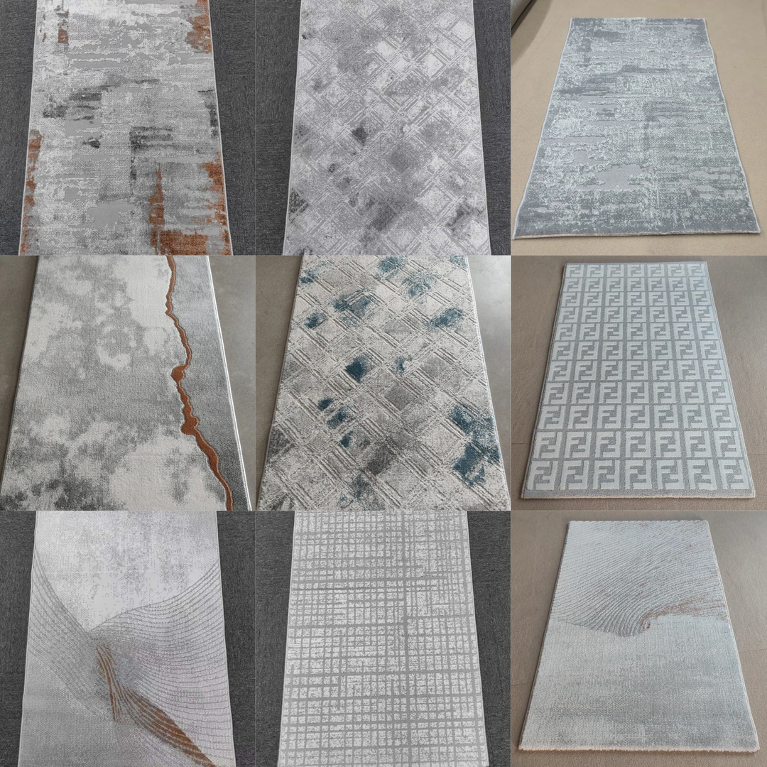 孤品清仓编织无胶大地毯轻奢简约客厅茶几卧室床边地毯