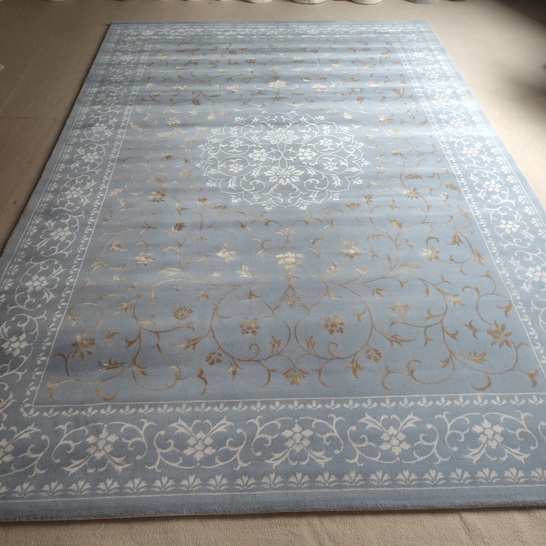 进口羊毛地毯2*3米轻奢欧美式客厅卧室沙发茶室书房高端大地毯