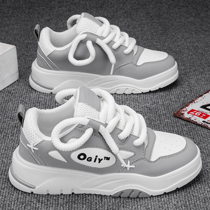 【小扬哥推荐】男鞋新款2024年国潮小白鞋男士休闲运动厚底增高板鞋