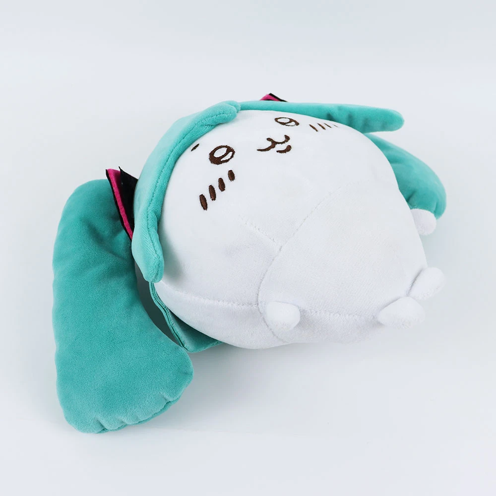 新款chiikawa合体初音未来fufu卡哇毛绒公仔玩偶