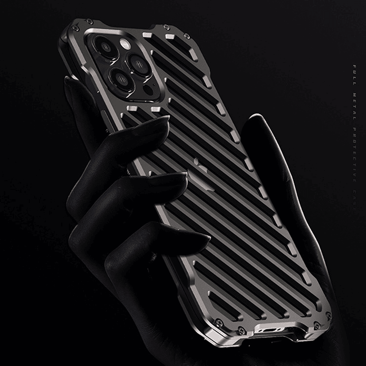 创意iphone铝合金保护套潮牌适用苹果13promax金属散热手机壳全包