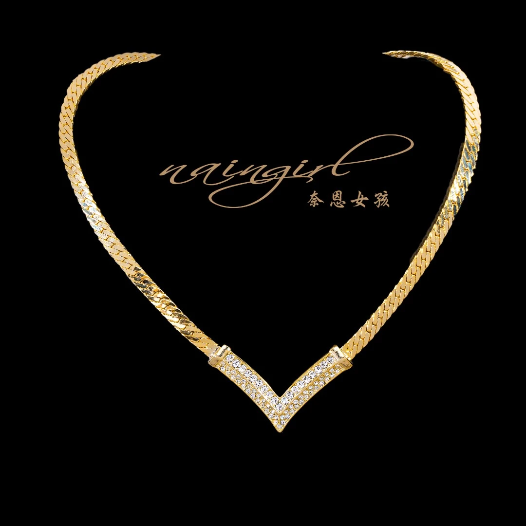 铜合金项链 X8801【大V】秋季上新设计师款轻奢百搭项链